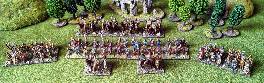 15mm Gallic army for historical wargames.