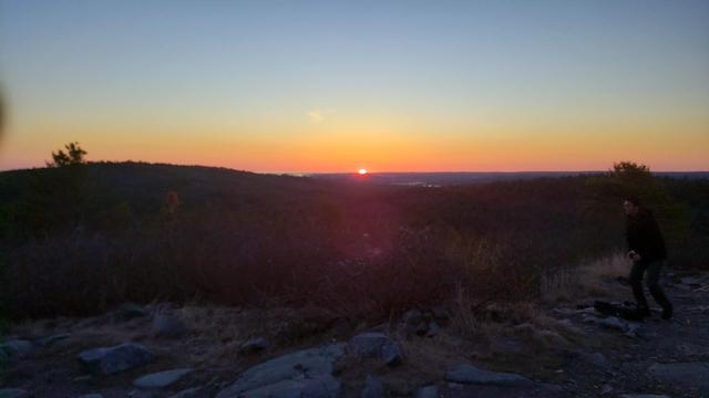 Sunrise this morning, April 18th, from Buck Hill!