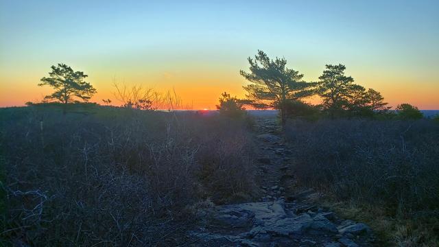 Sunrise this morning, April 18th, from Buck Hill!