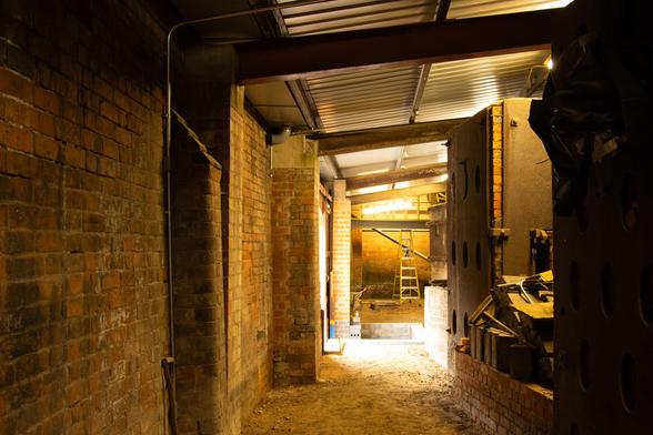 A gutted space prior to refurbishment.