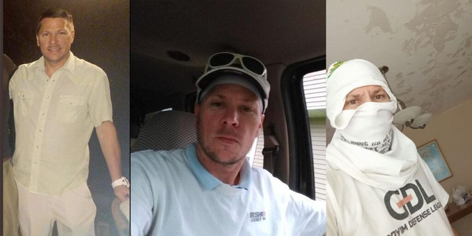 Three photos of neo-Nazi Ryan Willis