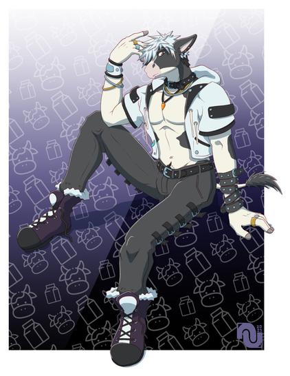 Hatsuharu from Fruits Basket as an anthropomorphic cow.