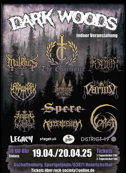 darkwoods festival flyer