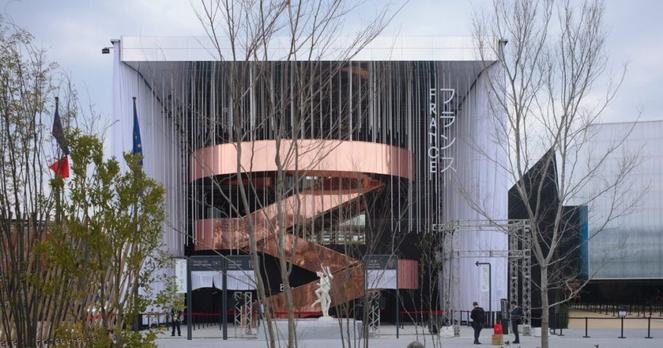 copper staircase fronts coldefy & carlo ratti's france pavilion at expo 2025 osaka