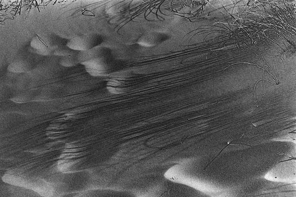 Play of shadows and sand