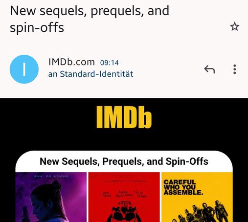 Imdb Info zu
New sequels, prequels and spin-offs