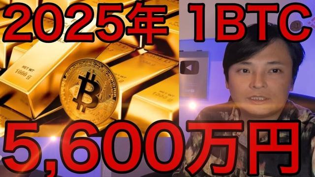 金最高値に追従して2025年仮想通貨ビットコイン 40万ドル (5,600万円)、2030年1億円超え?!