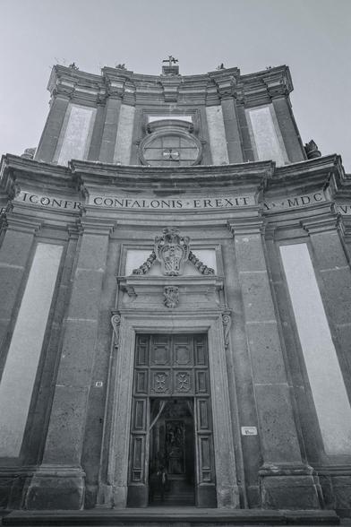 The facade of the Chiesa di S. Giovanni Battista (St John the Baptist), a Roman Catholic church in Viterbo Italy. Processed in black and white. 

#viterbo #italy #church #facade #sky #textures #artistic #architecture #historic #ornate #door #concave #blackandwhite #BuyIntoArt #AYearForArt #artforsale #wallartforsale #giftideas @joancarroll 

https://joan-carroll.pixels.com/featured/chiesa-di-s-giovanni-battista-viterbo-italy-artistic-bw-joan-carroll.html