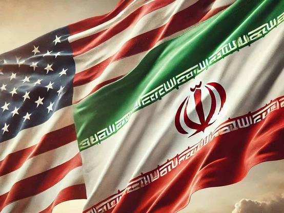 IRI and US flags