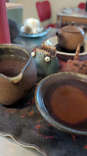 Wood fired stoneware