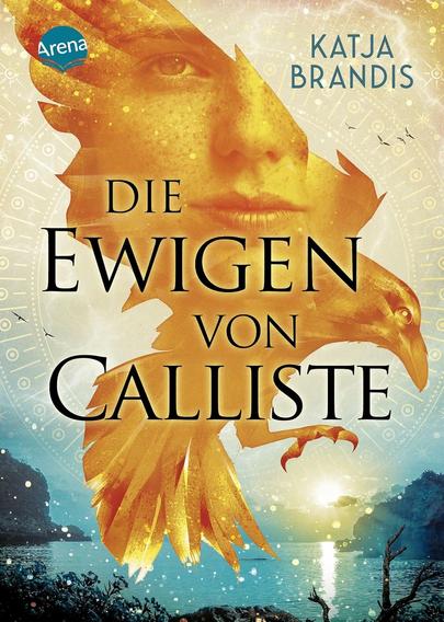 Das Cover zeigt einen Raben mit einem Gesicht auf den Flügeln über einer nächtlichen Bucht. Sehr mystisch und damit absolut passend.