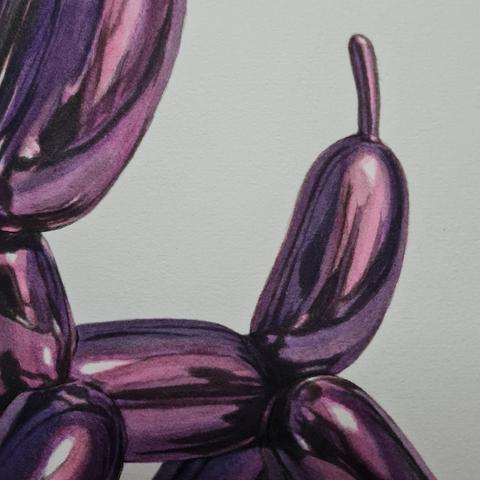 [EN - French below] Detail of an Indian ink wash and watercolor drawing, showing reflections on chrome surfaces.
[FR] Détail d'un dessin au lavis d'encre de chine et à l'aquarelle, montrant des reflets sur des surfaces chromées.