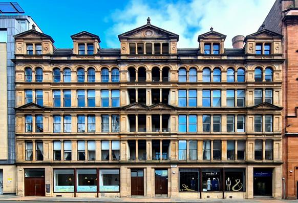 A former Victorian leather merchants' warehouse in Glasgow.