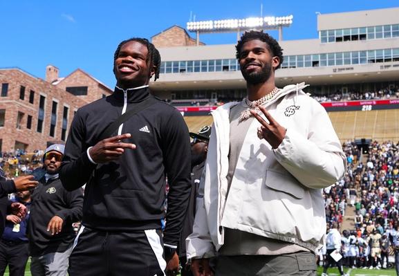 CU Buffs retire Shedeur Sanders, Travis Hunter jerseys