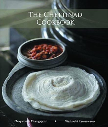 Cover  of Chettinad Cookbook with dosa and chutney