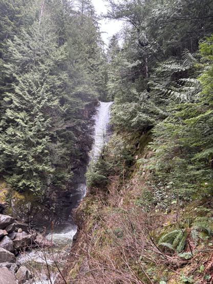 A waterfall.