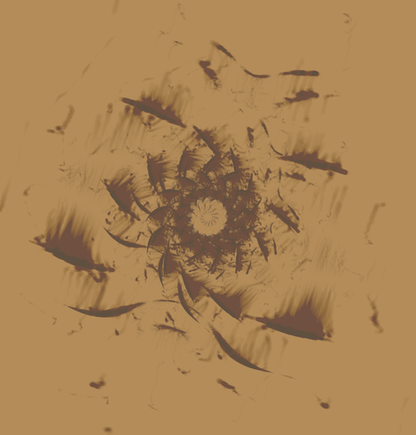spiral mandala coffee filter feels where the pattern repeats from outside and large to small in a spiral as if the coffee runs from certain lines and curves and points.