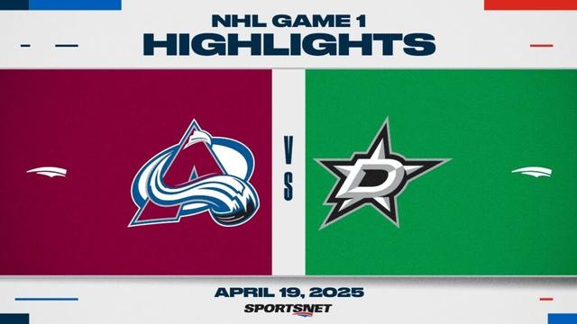 NHL Game 1 Highlights | Avalanche vs. Stars - April 19, 2025