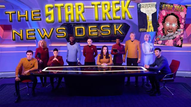 Enterprise Crew Publicity Photo; YouTube Thumbnail for The Star Trek News Desk for April 14-20