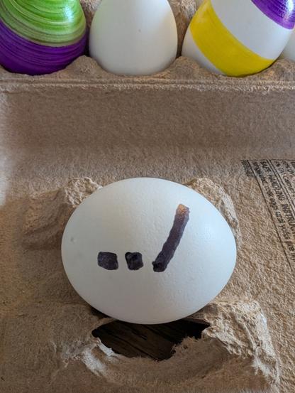 A hard boiled egg with "../" on it. Sanitize your inputs!
