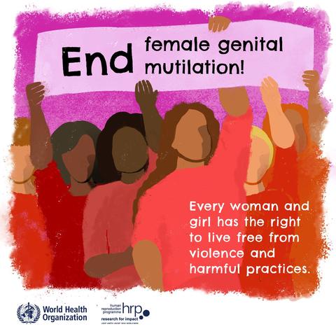 End
female genital mutilation!
Every woman and girl has the right to live free from violence and harmful practices.