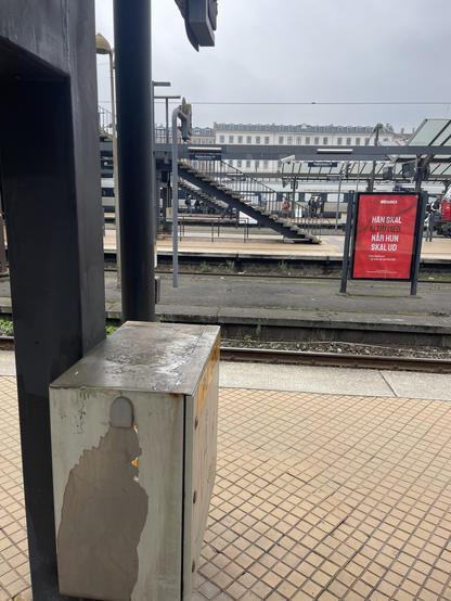 Photo from the spot at cooenhagen train station where Ben and Adam completed the Denmark challenge