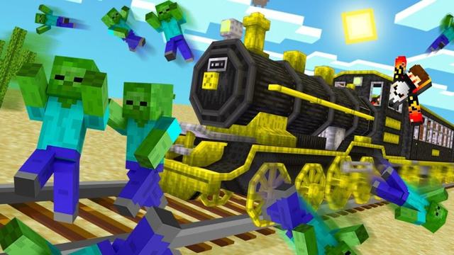 We Build Best Train In DEAD RAILS In Minecraft