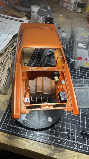 Body of a Dodge challenger by Revell in 1:24 scale
