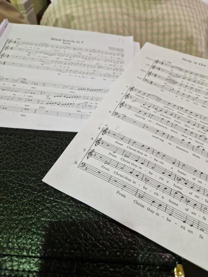 Scores for Gabrielli - Mass in F and Harris - Holy Is The True Light