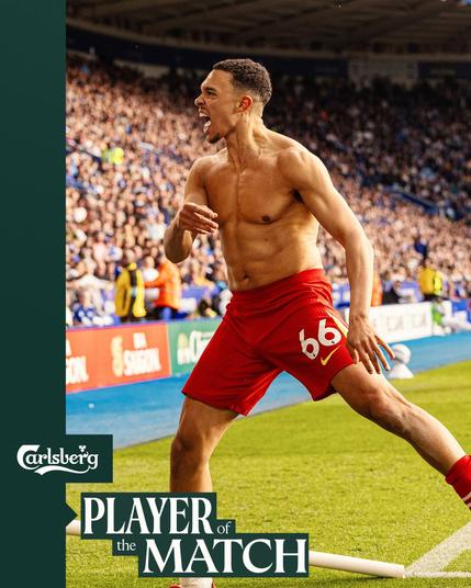 Trent Alexander-Arnold's Carlsberg Player of the Match graphic