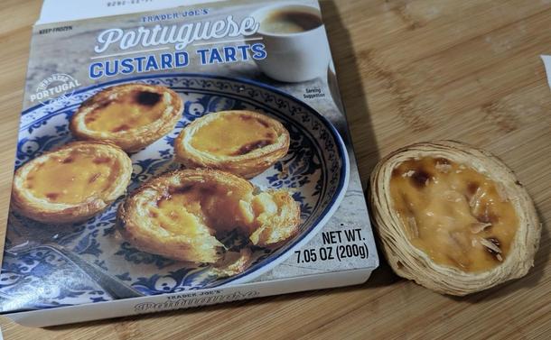 Portuguese custard tarts from Trader Joes.