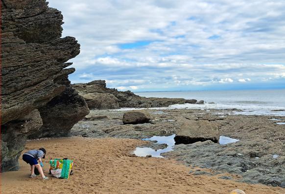 Photographie du 20/04/2025 de la plage de la Birochère à Pornic