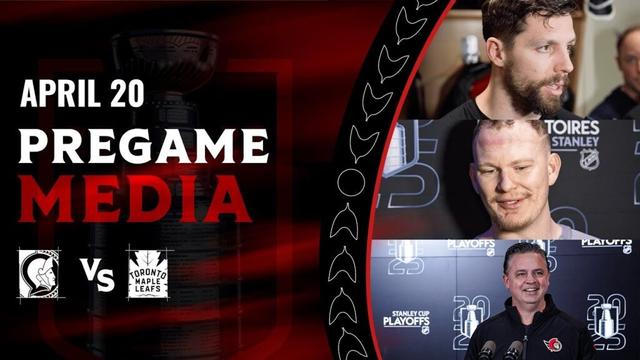 PLAYOFFS: Brady Tkachuk, David Perron, and Travis Green Pregame Media vs TOR Game 1