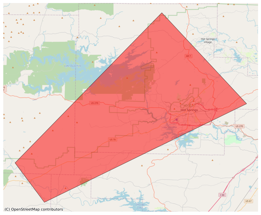 Tornado Warning - Garland, #AR; #Montgomery, #AR; #Perry, #AR; #Saline, #AR - NWS Little Rock AR