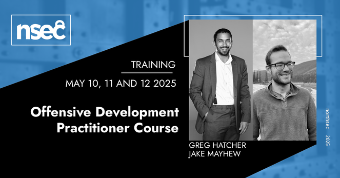 Banner of our training Offensive Development Practitioner Course.