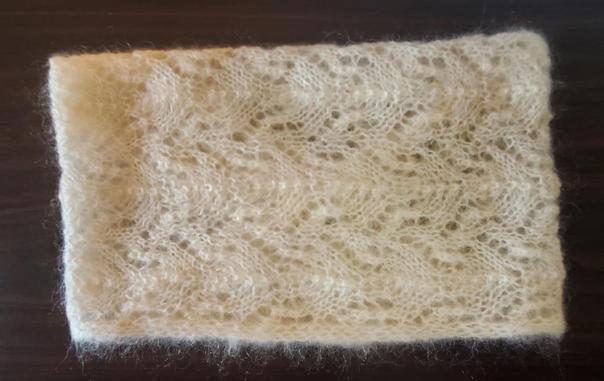 Folded into a rectangle