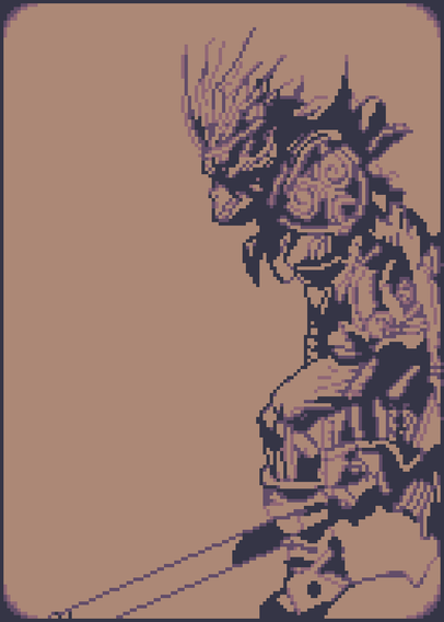 Sangoku by Katsuya Terada in pixel art.