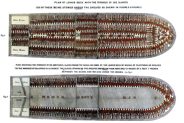 Todd Lyons, acting director of ICE, wants to treat rounding up immigrants more efficiently and more like a business. This image is of a slave ship used during the trans-Atlantic slave trade. #FascistAmerica