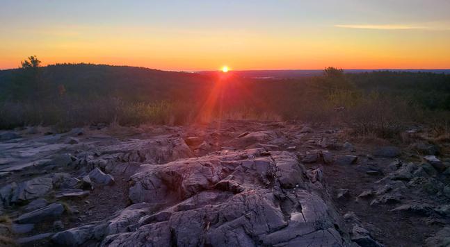 Sunrise this morning, April 21st, from Buck Hill!