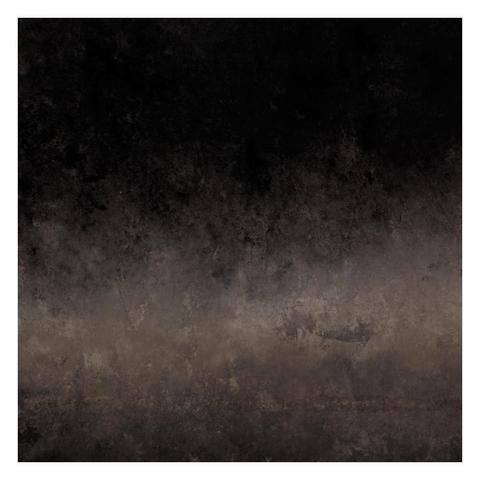 abstract artwork - a very dark textured surface in soft earth tones, almost black toward the top, palest in a broad horizontal band just below the centre.
