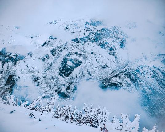 Grimentz im Winter - Schweiz, Kanton Wallis