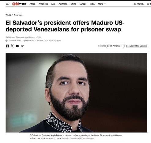screenshot of CNN headline