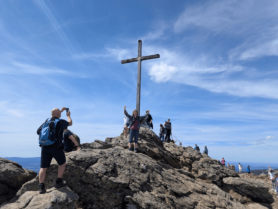 Gipfelkreuz auf dem Arber.