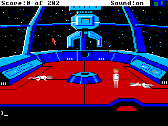 Space Quest I for the Amiga.... everyone's dead!