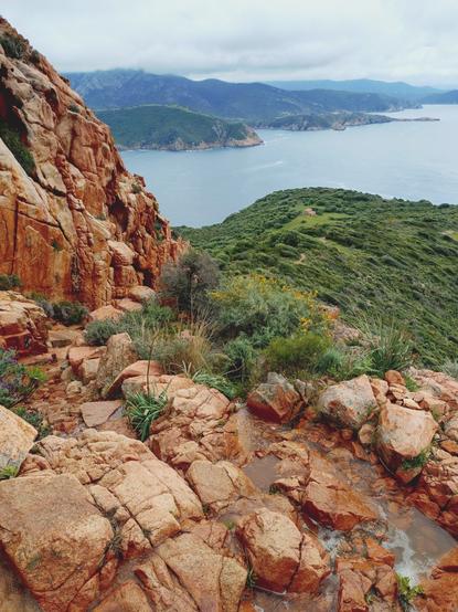 Le chemin était vraiment magnifique avec une vue imprenable