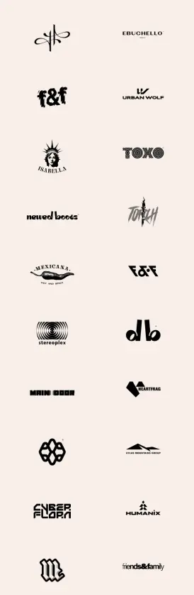 20 Logos, Logotypes, and Brand Marks by Graphic Designer Malina Cosmica