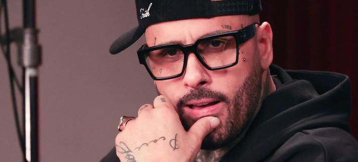 Nicky Jam, en una rueda de prensa en Miami en 2024. / Jose Devillegas/Getty Images