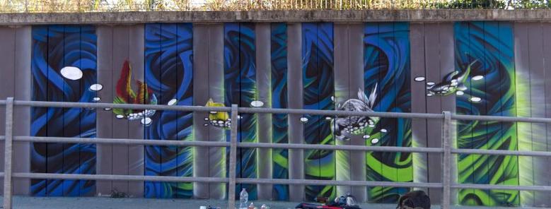 Graffitiart graffiti mural streetart muralart artist artwork by Fabian Zolar