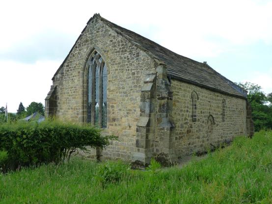 norman church, with gothic east window