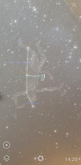 The Stellarium iOS App got a new AR mode. You can now see the night sky with your camera image in the background. Very helpful to investigate 🔬 the night sky 🌌